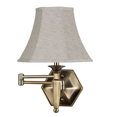 Kenroy Home Mackinley Wall Swing Arm Lamp in Bronze - Bed Bath & Beyond